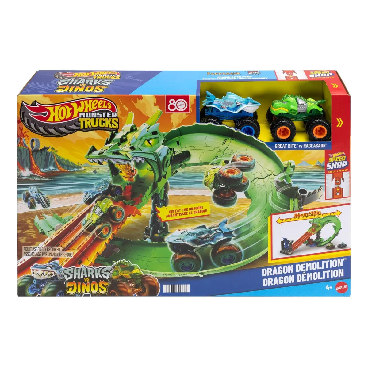 Comprar PISTA DE BRINQUEDO HOT WHEELS MONSTER TRUCKS DESTRUIÇÃO