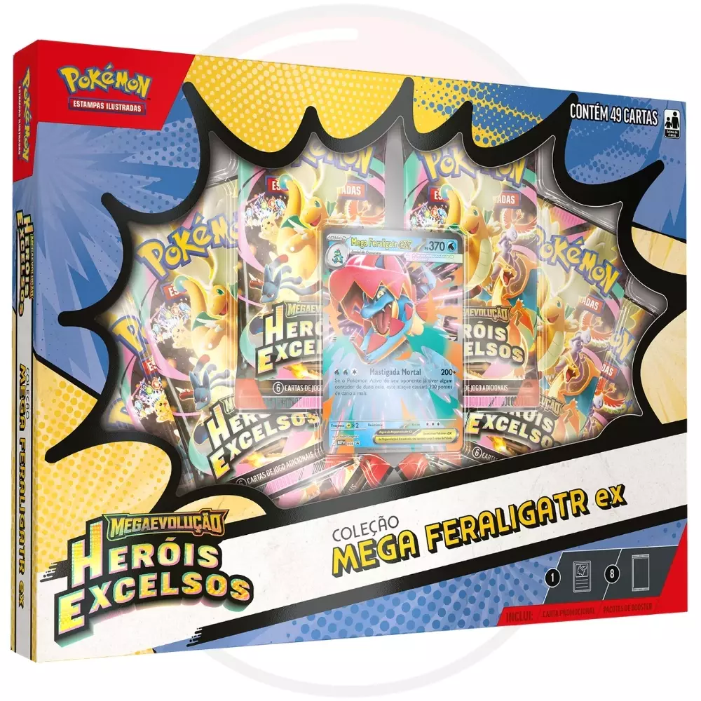 Comprar POKEMON TCG - BOX COLECAO HEROIS EXCELSOS M. FERALIGATR EX