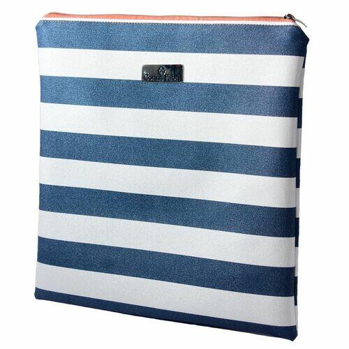 Mini Kit Organizador em Vinil Listado Azul