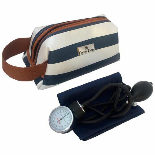 Necessarie em Vinil Listado Azul