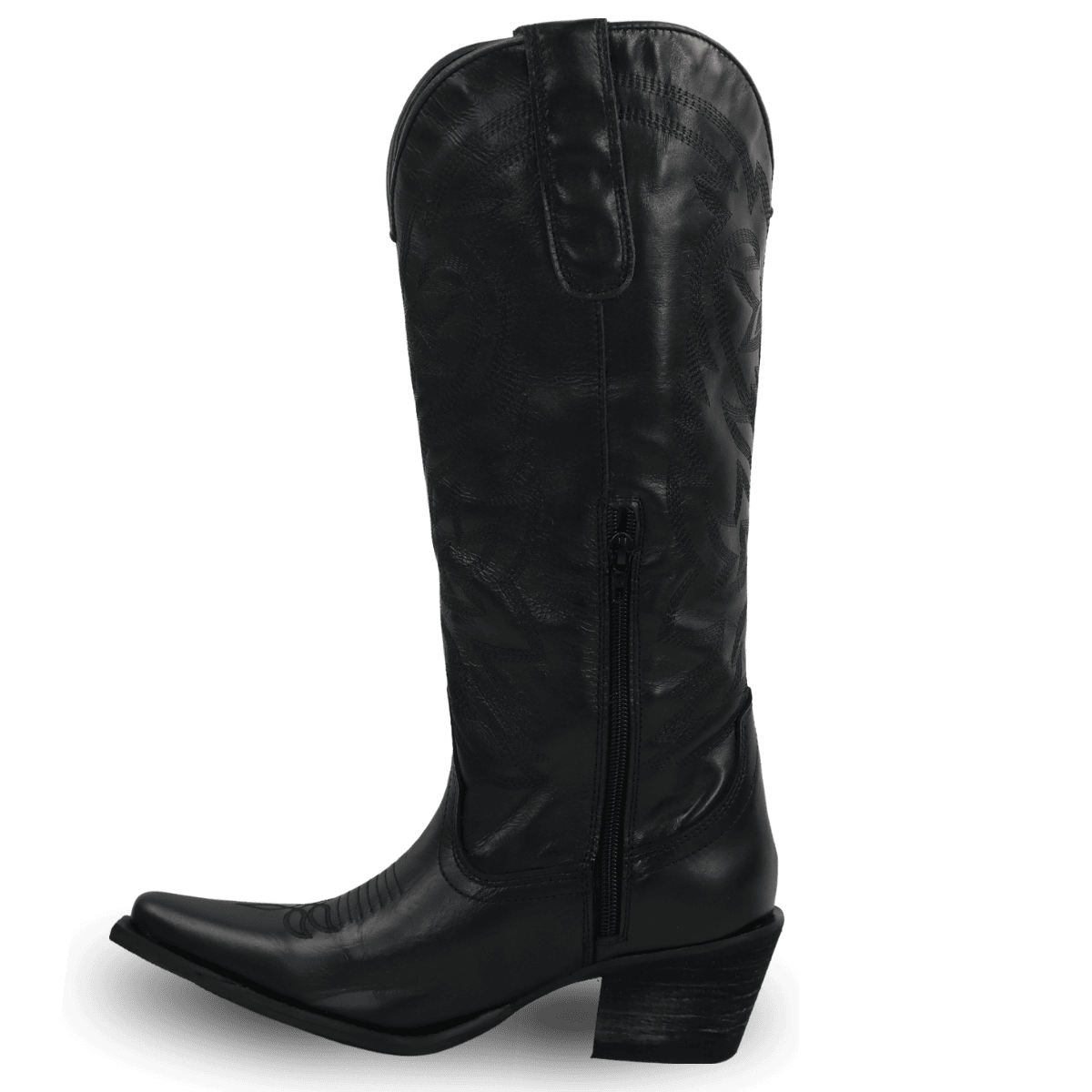 Bota Faeda Western Cano Longo Corcel Preta Feminina | Estilo Country ...