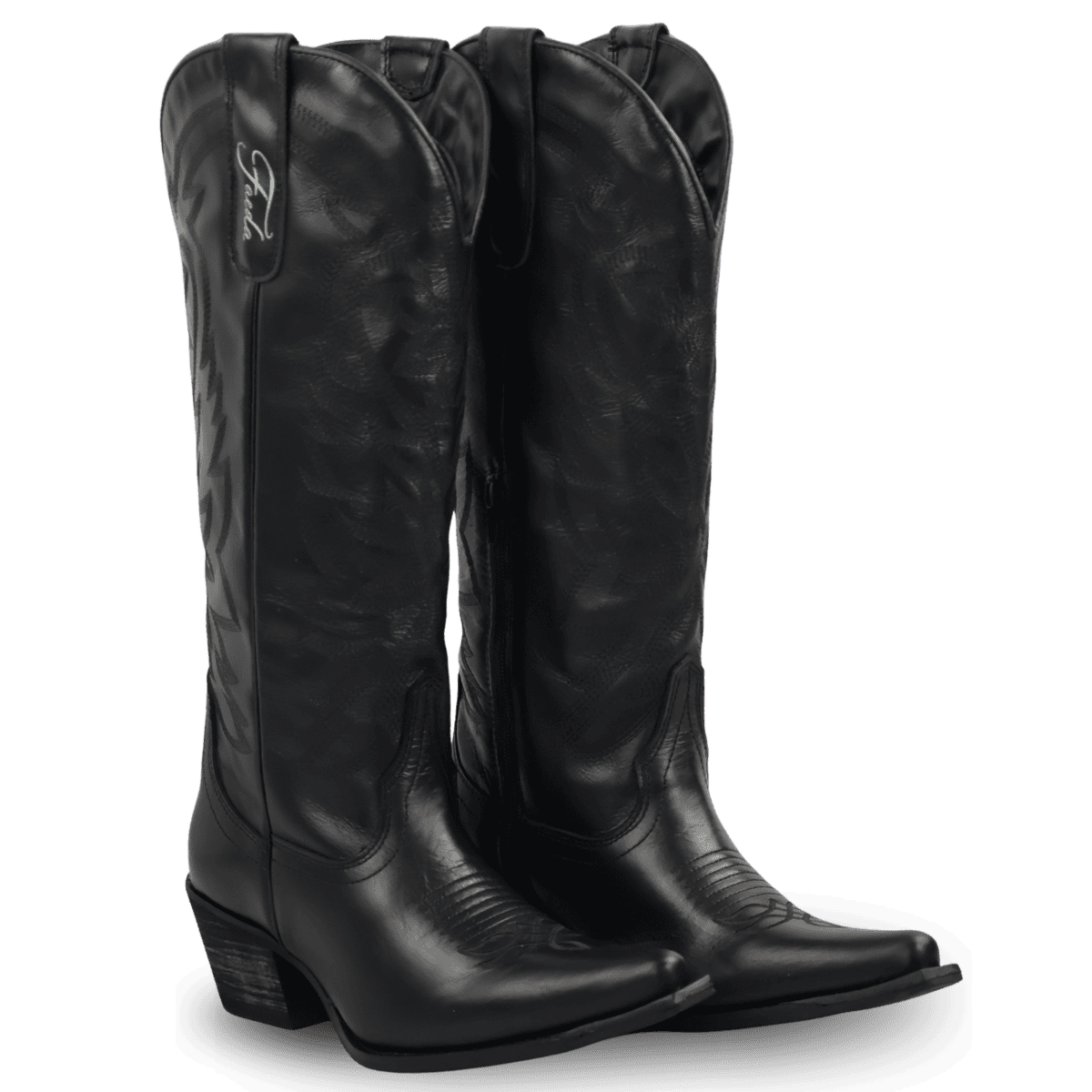 Bota Faeda Western Cano Longo Corcel Preta Feminina | Estilo Country ...