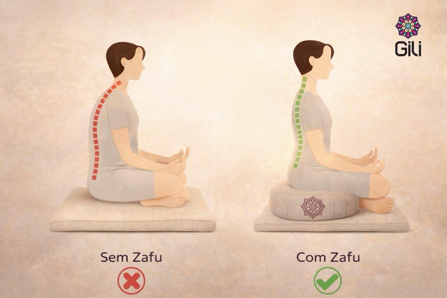 Zafu Gili Redondo Linho
