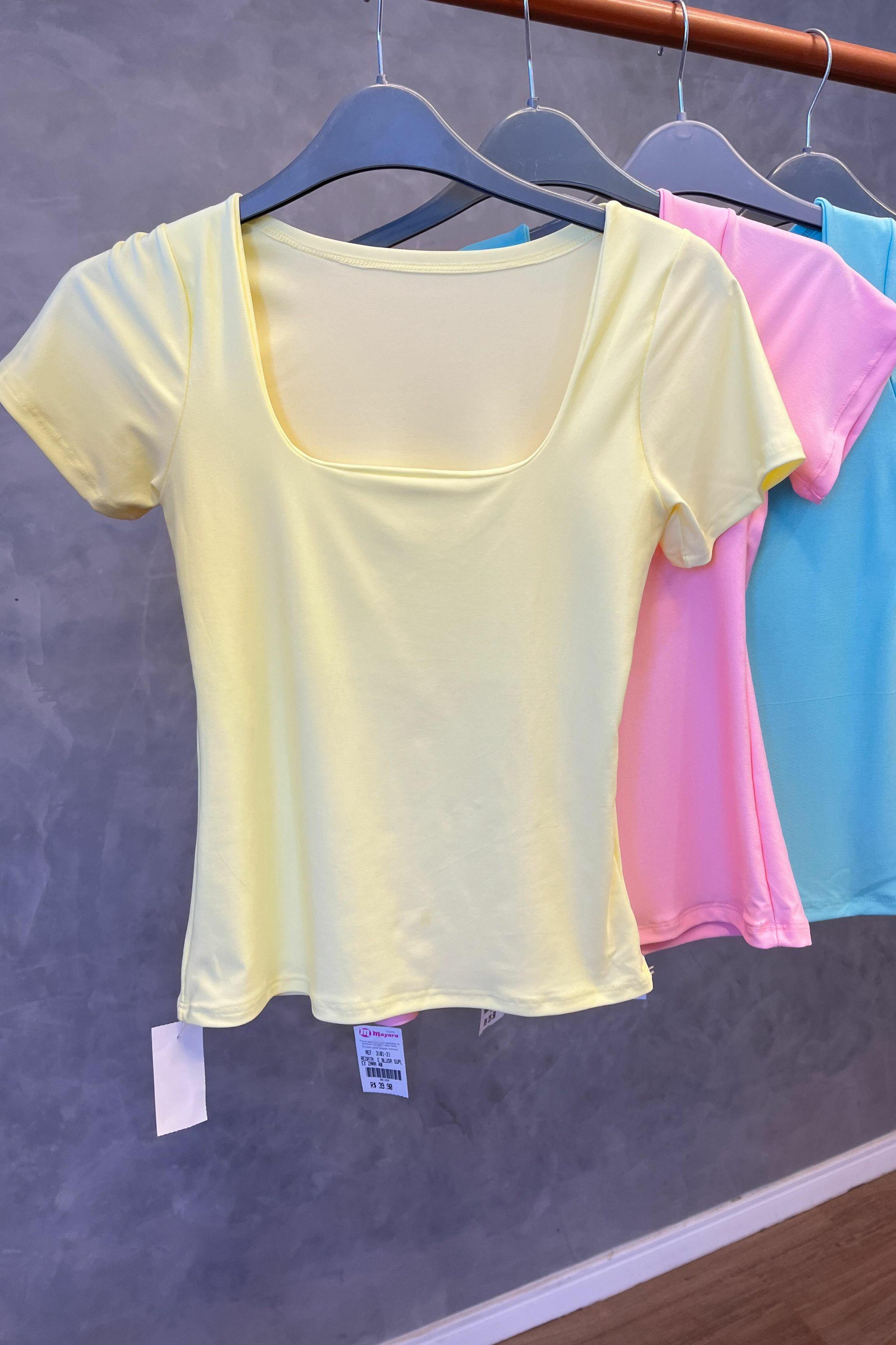 Comprar Blusa Suplex Manga Curta - lojas mayara lira shop