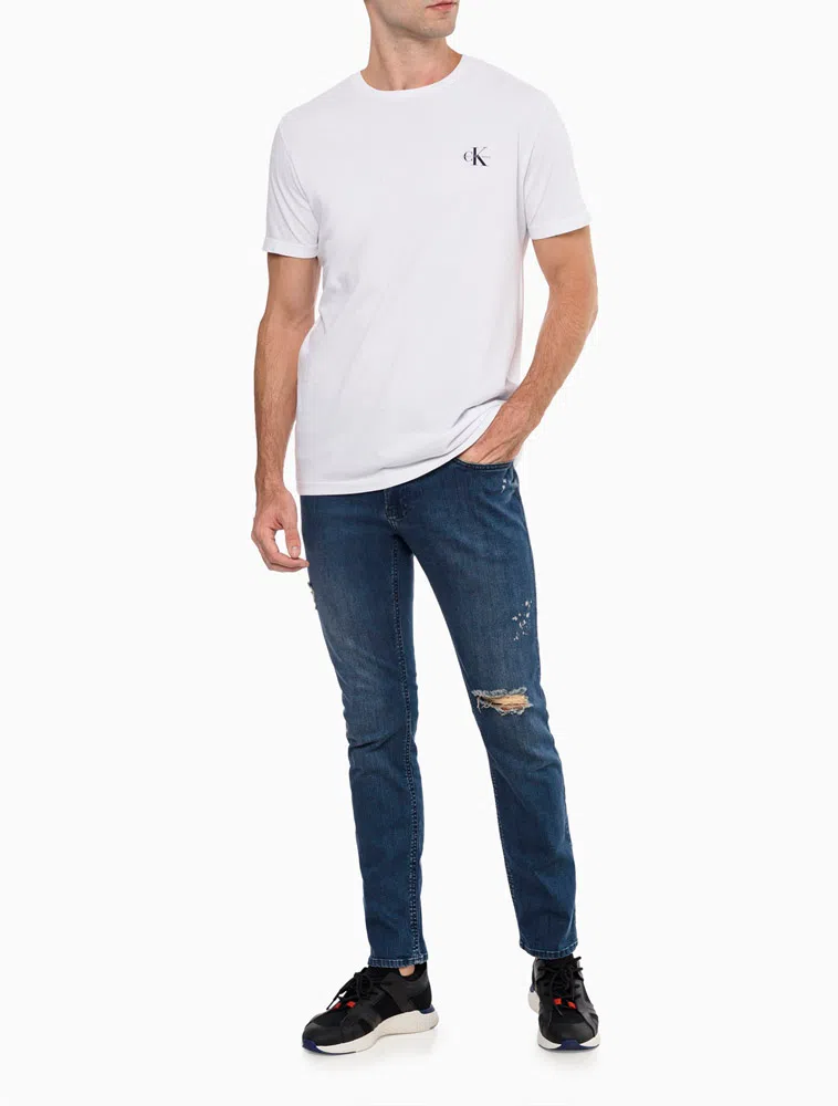 Camiseta Básica Calvin Klein Jeans Masculina Branco