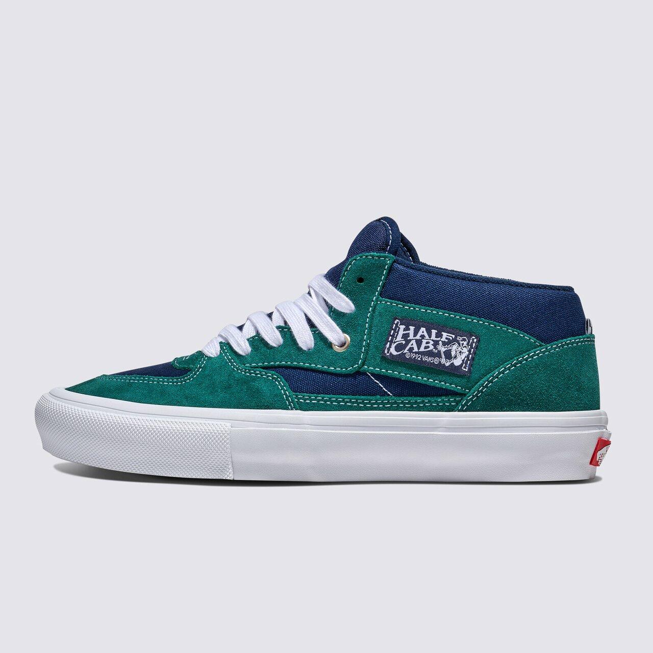 Comprar Tênis Half Cab Skate Tartan Blue Green Vans