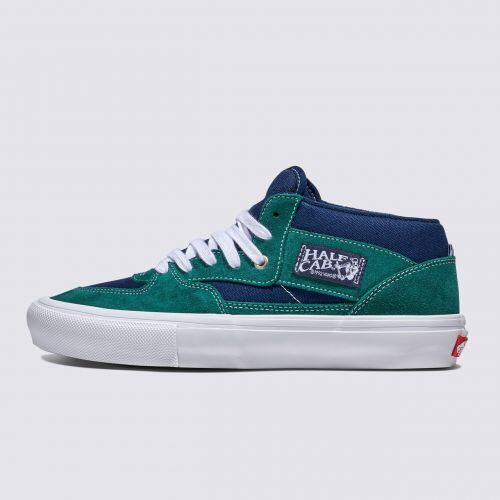 Comprar Tênis Half Cab Skate Tartan Blue Green Vans