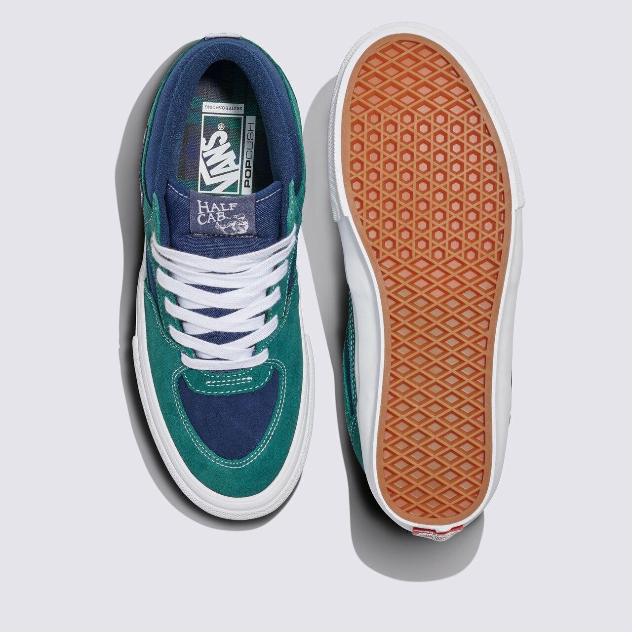 Comprar Tênis Half Cab Skate Tartan Blue Green Vans
