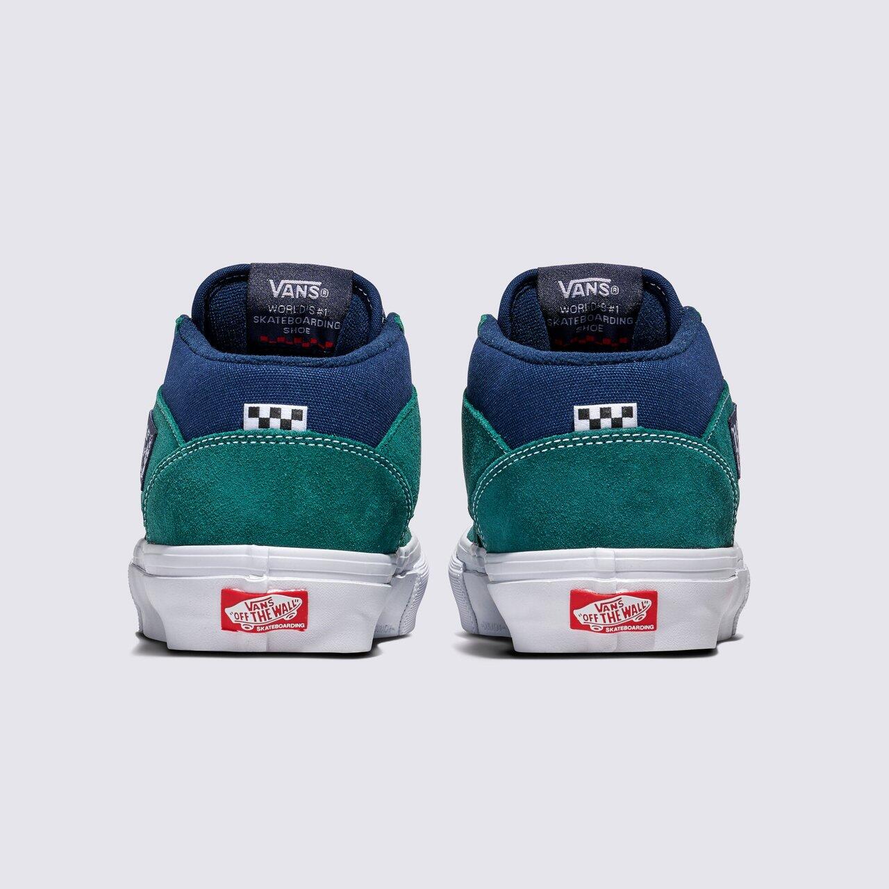 Comprar Tênis Half Cab Skate Tartan Blue Green Vans