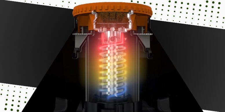 Sistema de aquecimento do Volcano Hybrid