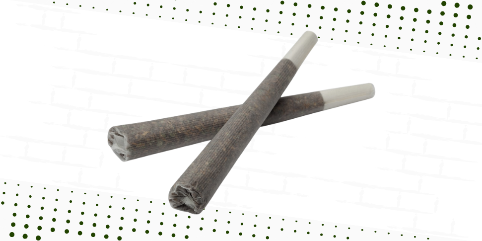 Cigarro de Cannabis com Kief e Haxixe