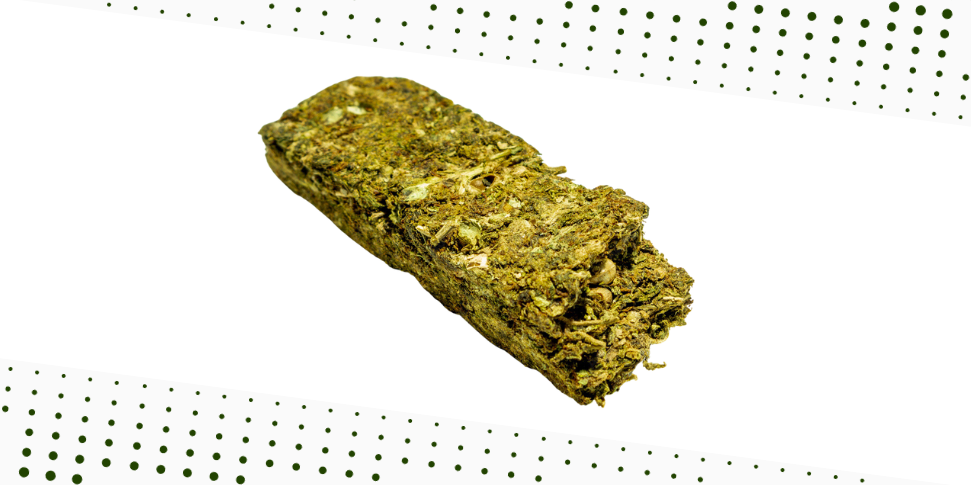 Maconha prensada