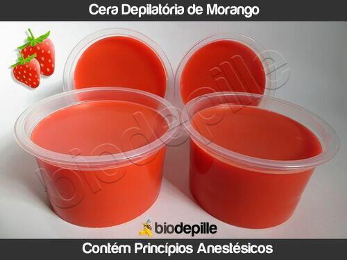 Cera Depilatória de Morango BioDepille - 1 Kg em potes