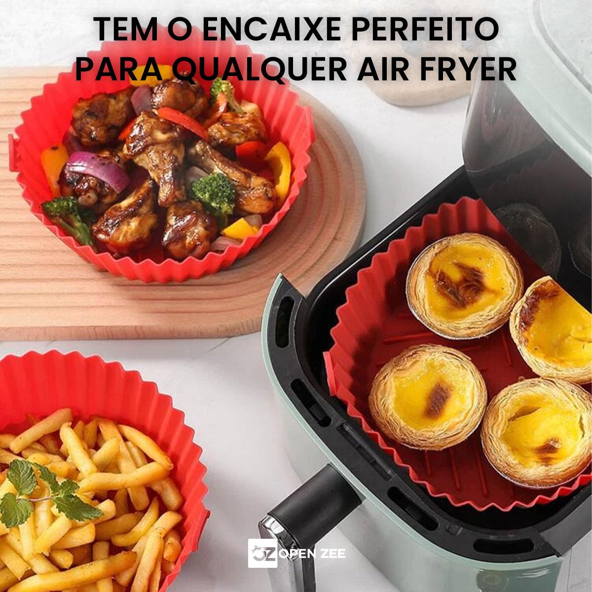 Forma de Silicone Para Airfryer Forno Reutilizável | OPEN ZEE