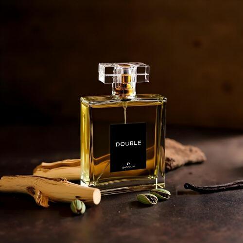 Perfume masculino DOUBLE | Inspiração olfativa Oud Wood | Sacratu