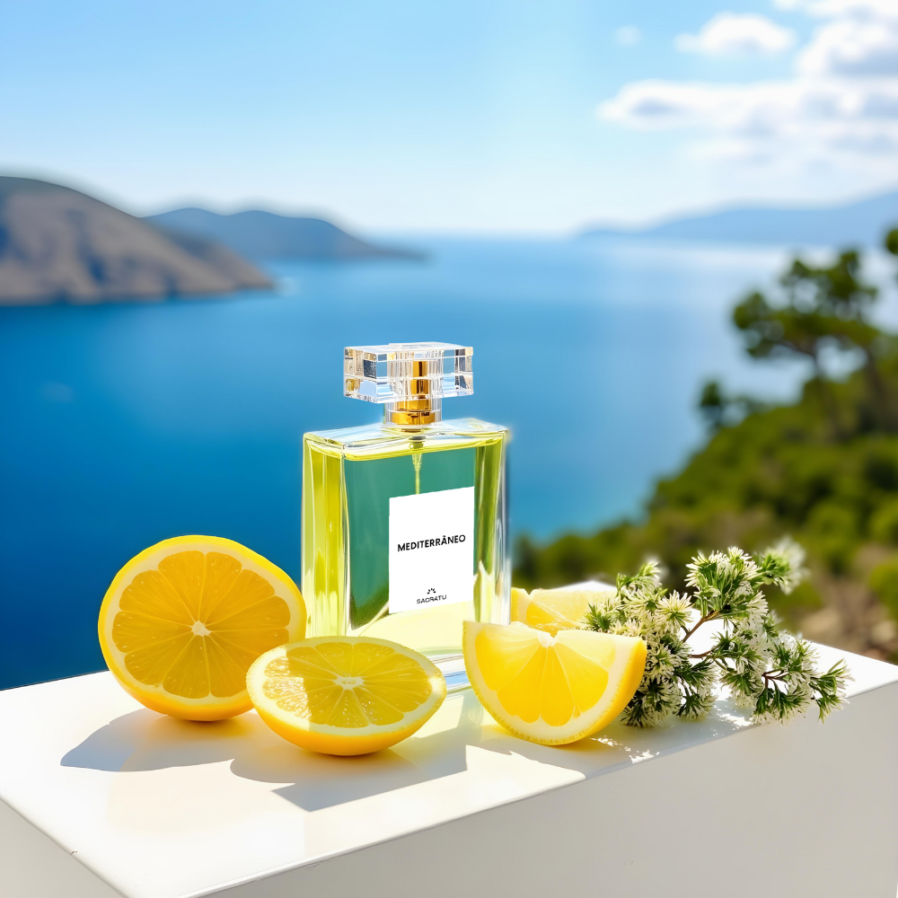 Perfume compartilhável mediterrâneo| Inspiração Olfativa acqua di