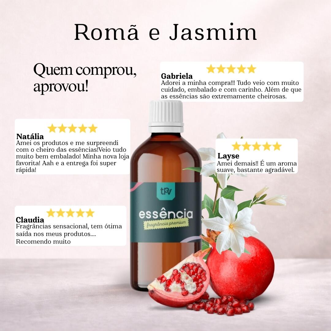 Essência de Romã e Jasmim Premium tudo para velas