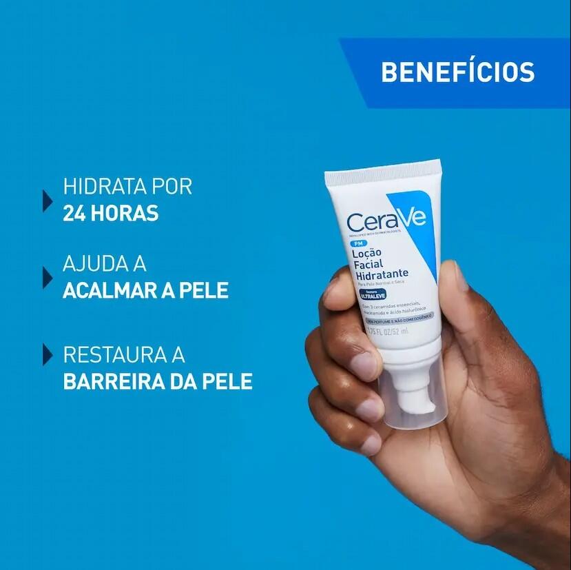 Comprar CERAVE LOÇÃO FACIAL HIDRATANTE PELE NORMAL A SECA 52ML