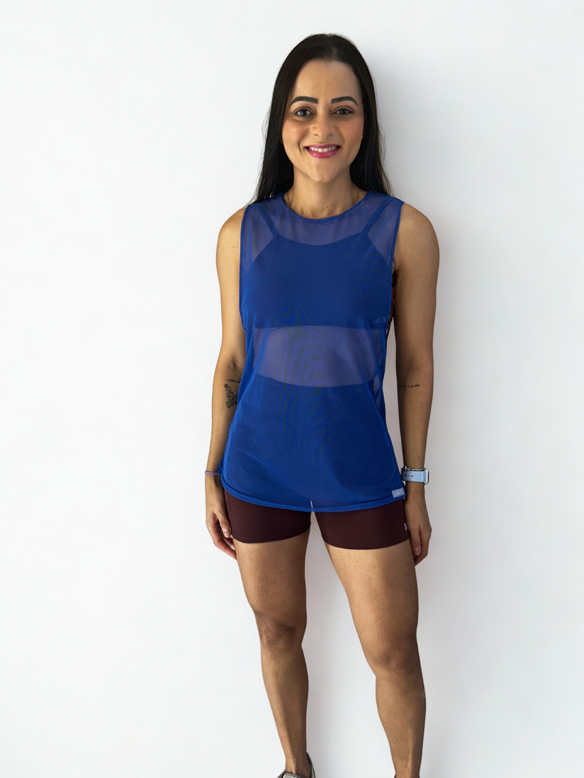 Comprar Regatão Tule Azul Royal Loja Deixa Fluir