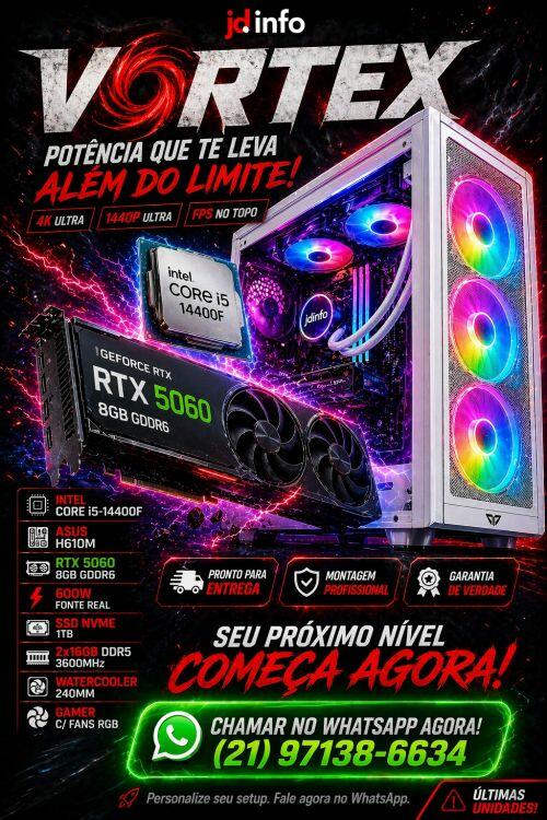 Pc Gamer Vortex - R$10.587,00
