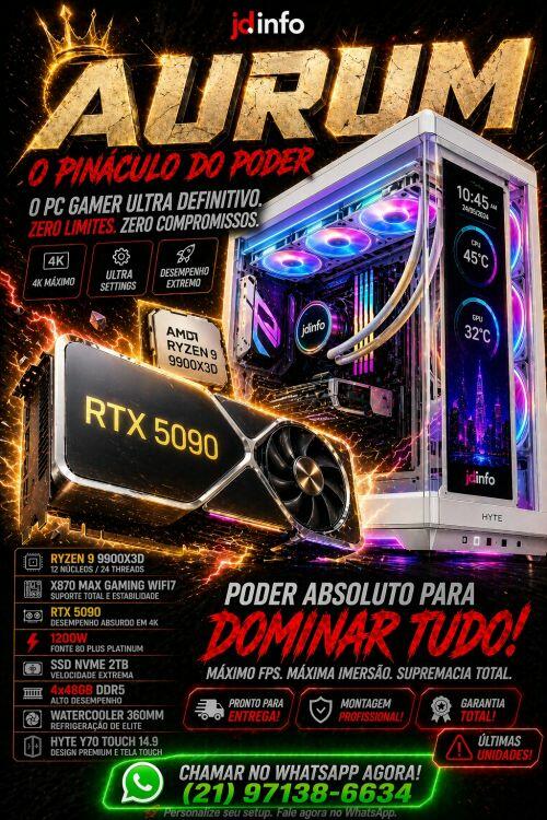 Pc Gamer Aurum - R$76.497,00 Pc Gamer Aurum - R$76.497,00