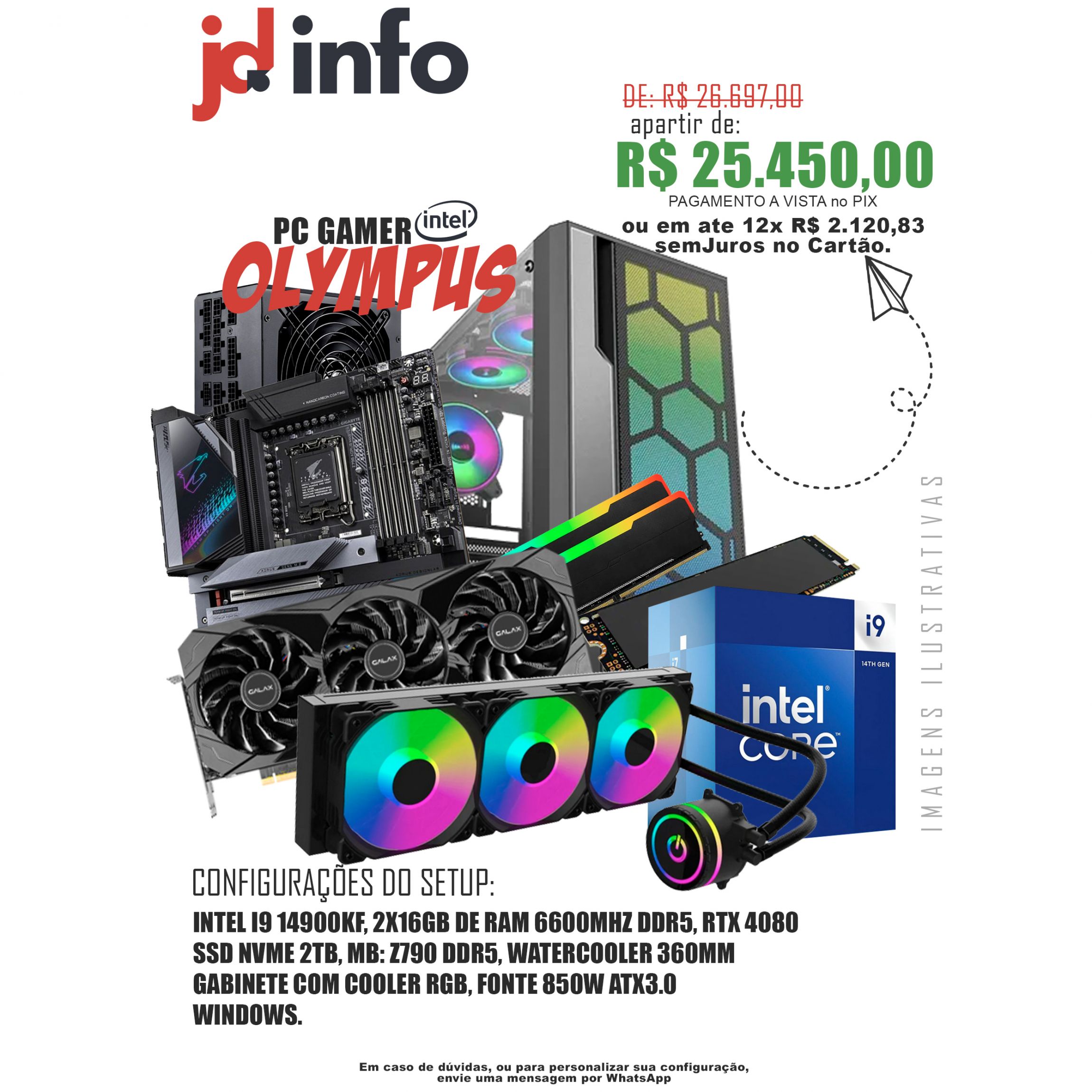 Pc Gamer Olympus - R$25.450,00