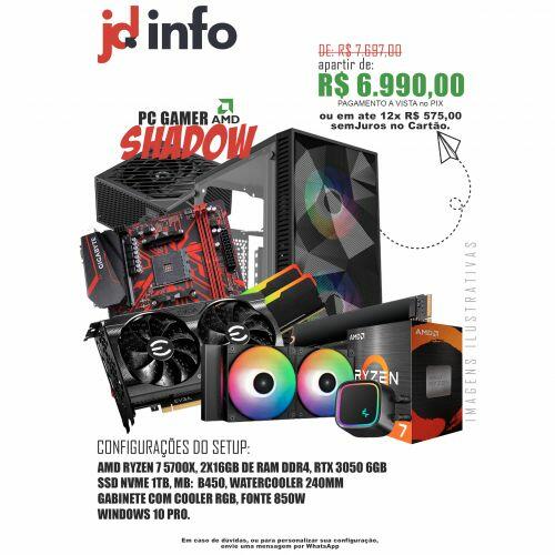 Pc Gamer Shadow - R$6.990,00