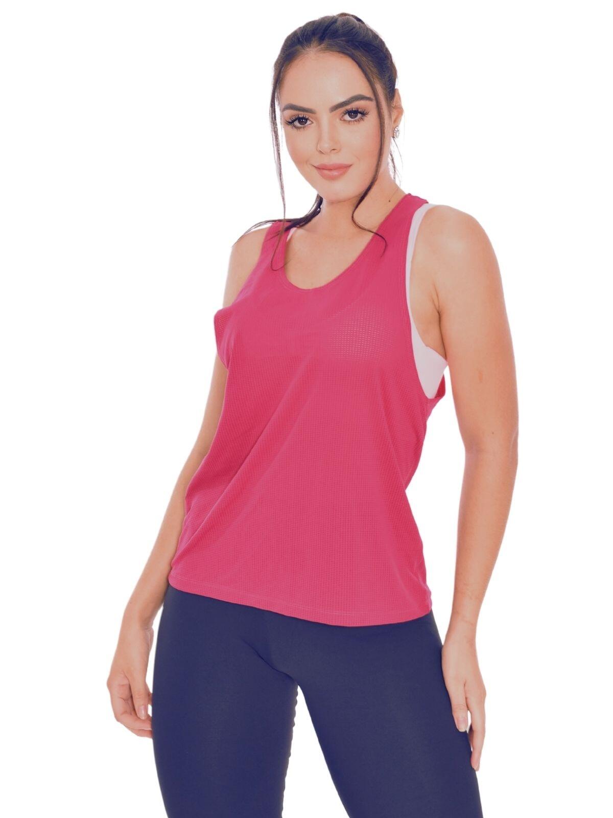 Camiseta feminina de academia dry fit treino crossfit musculação