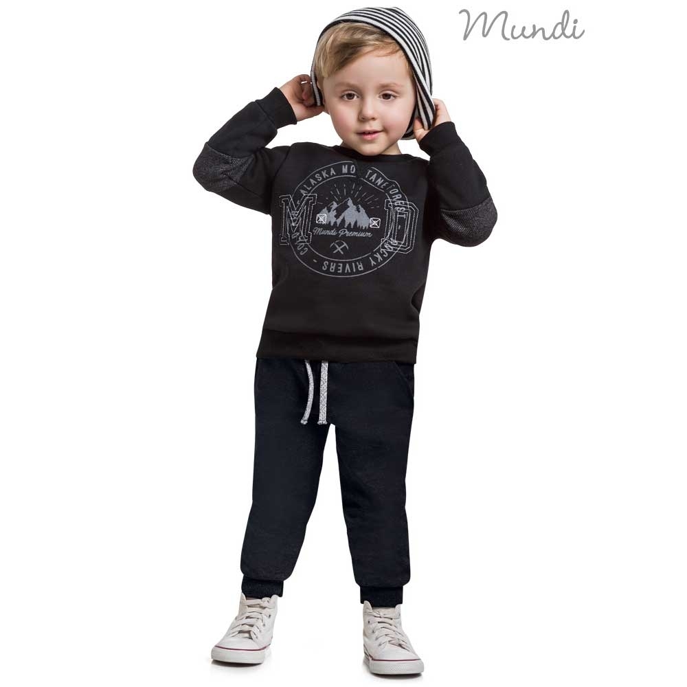 Conjunto Infantil Menino Blusa Manga Longa e Calça a partir de R