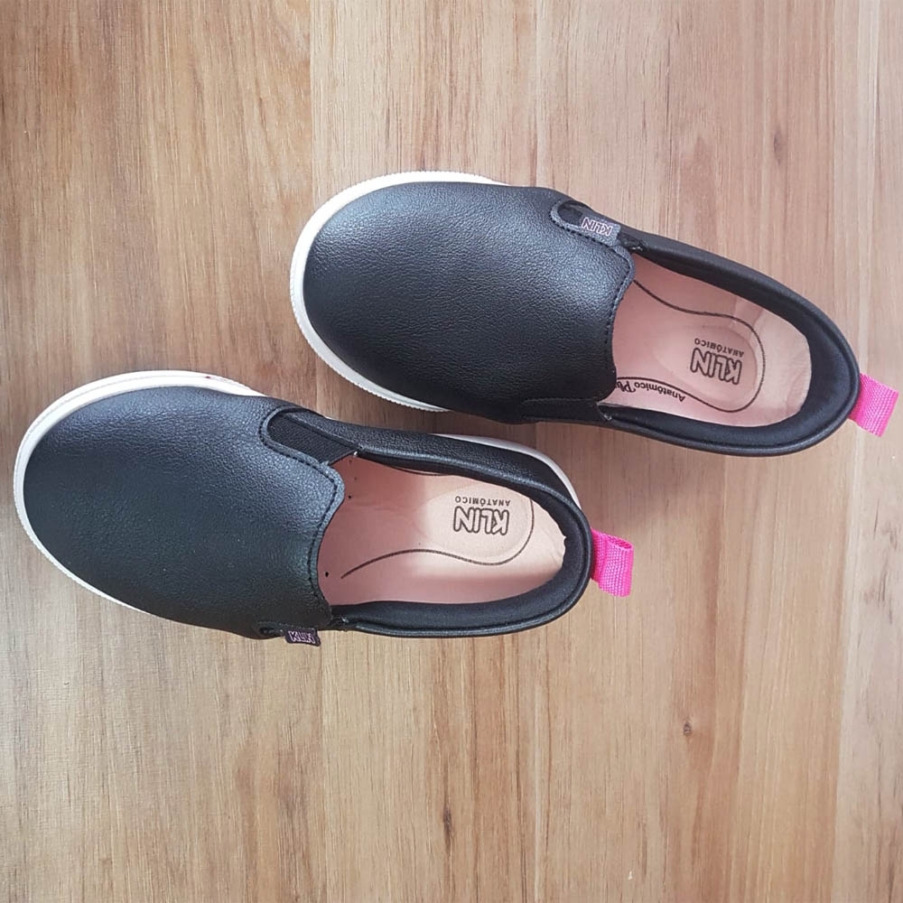 Tênis Infantil Menina Klin Moon 226 Preto Pink de R$93,48 a R$169,95