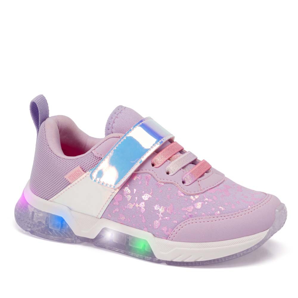 TÊNIS INFANTIL KLIN LED LIGHT LAVANDA HOLOGRÁFICO a partir de R - Main Image