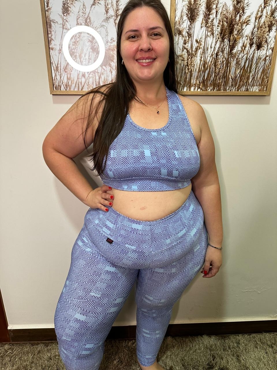 Legging Top Roupa Feminina Conjunto Calça Legging E Top Roupa De