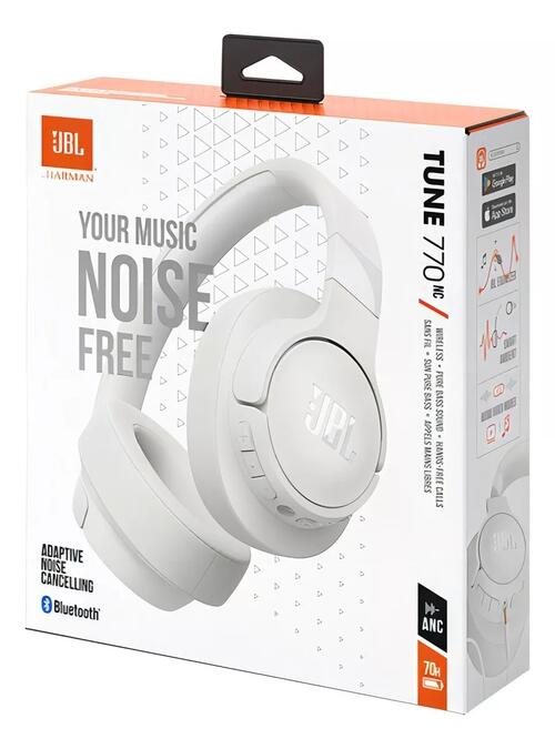 Comprar Fone de ouvido branco Jbl Tune 770 Bt com cancelamento de