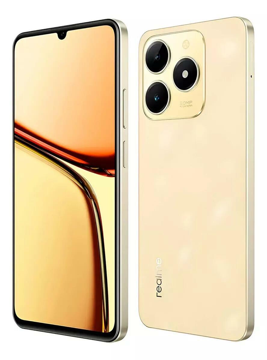 realme C61 ６ＧＢ128GB 金＋黒　セット Comprar Smartphone Realme C61 128GB Dual SIM com 4GB RAM