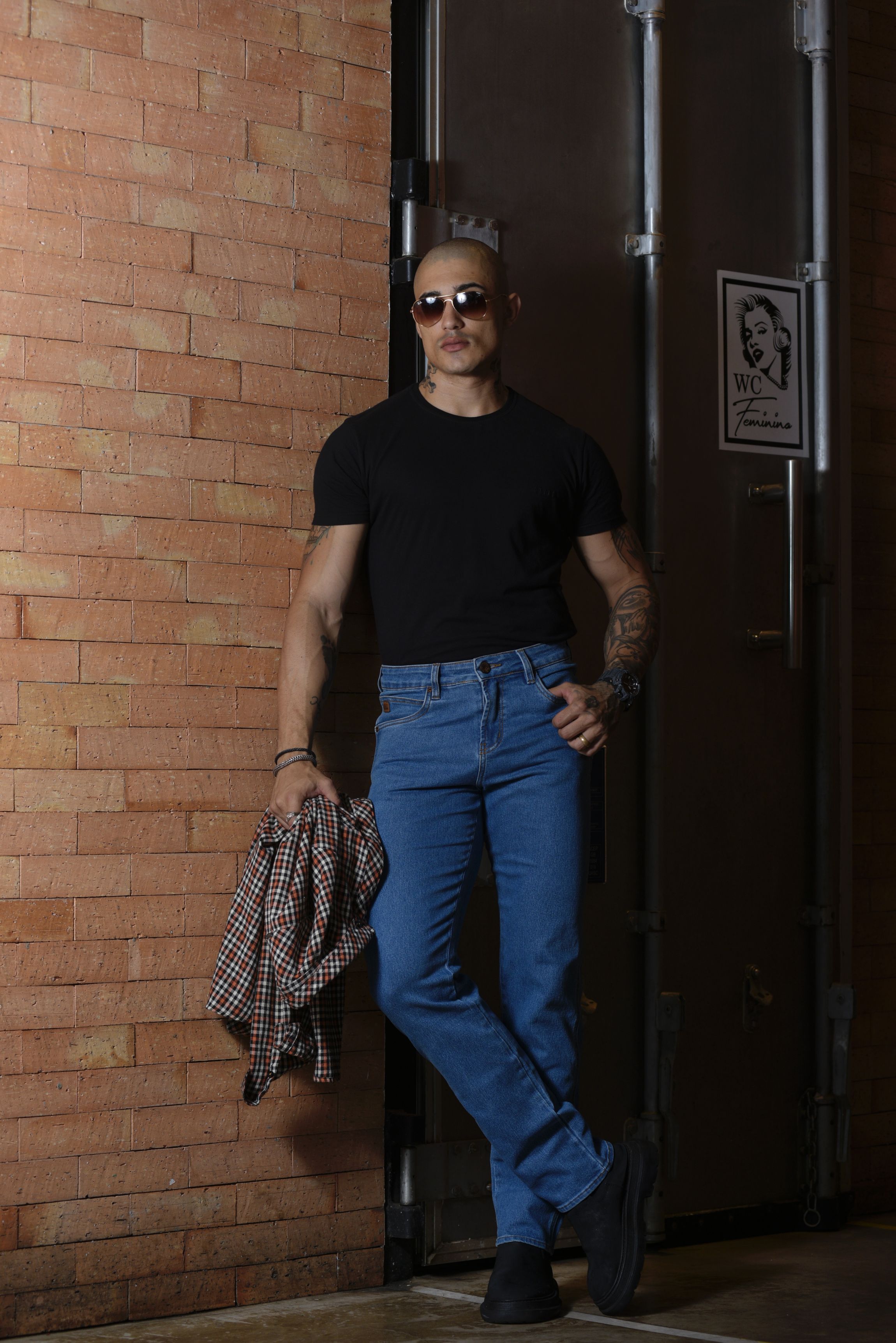 Comprar Calça jeans masculina country tradicional clara Black