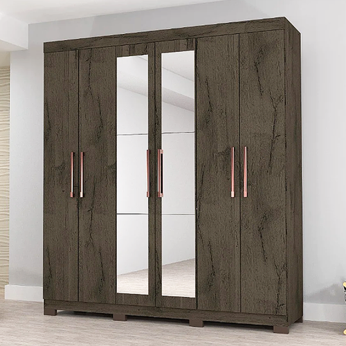 Comprar Roupeiro Josan Soft 6 Portas + Pé + Espelho