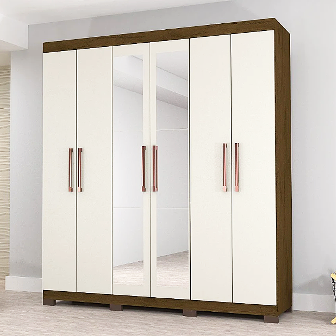 Comprar Roupeiro Josan Soft 6 Portas + Pé + Espelho