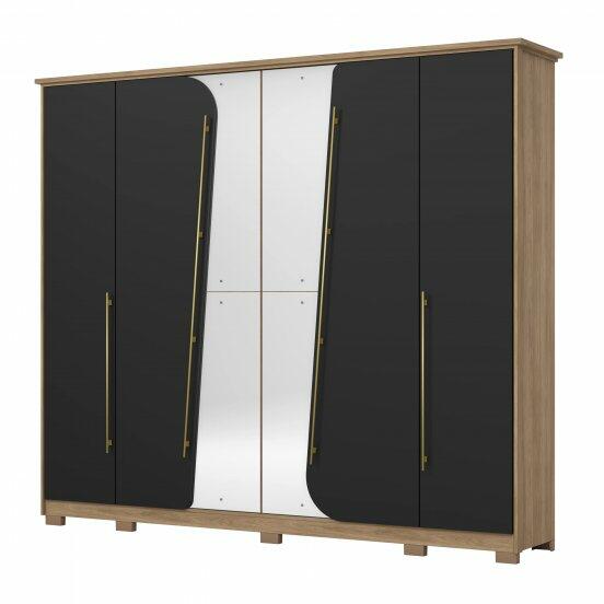 Comprar Roupeiro Henn Dubai 6 portas - R$3.712,47