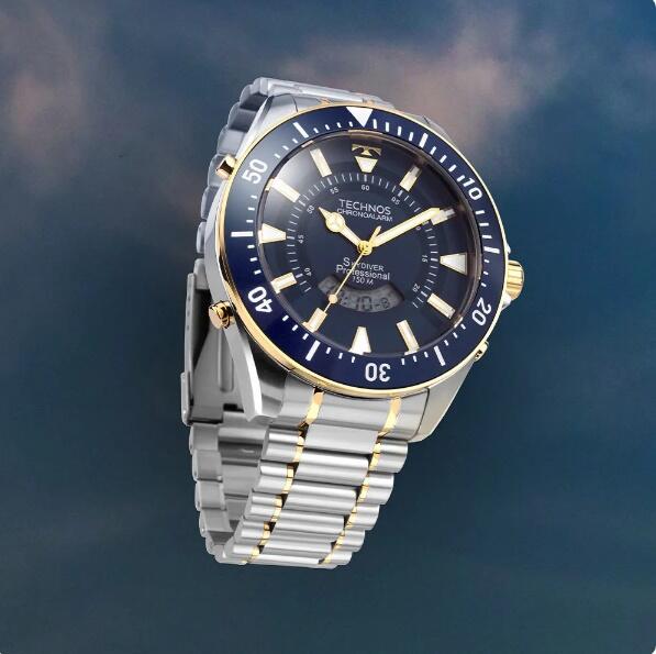 Relógio Technos Masculino Skydiver Bicolor WT2050AI/1A