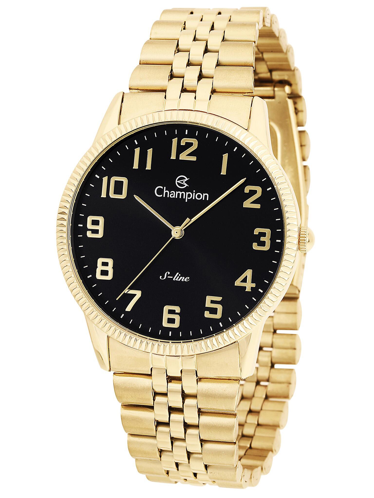 Relógio Champion Masculino Slim Dourado CN21130U