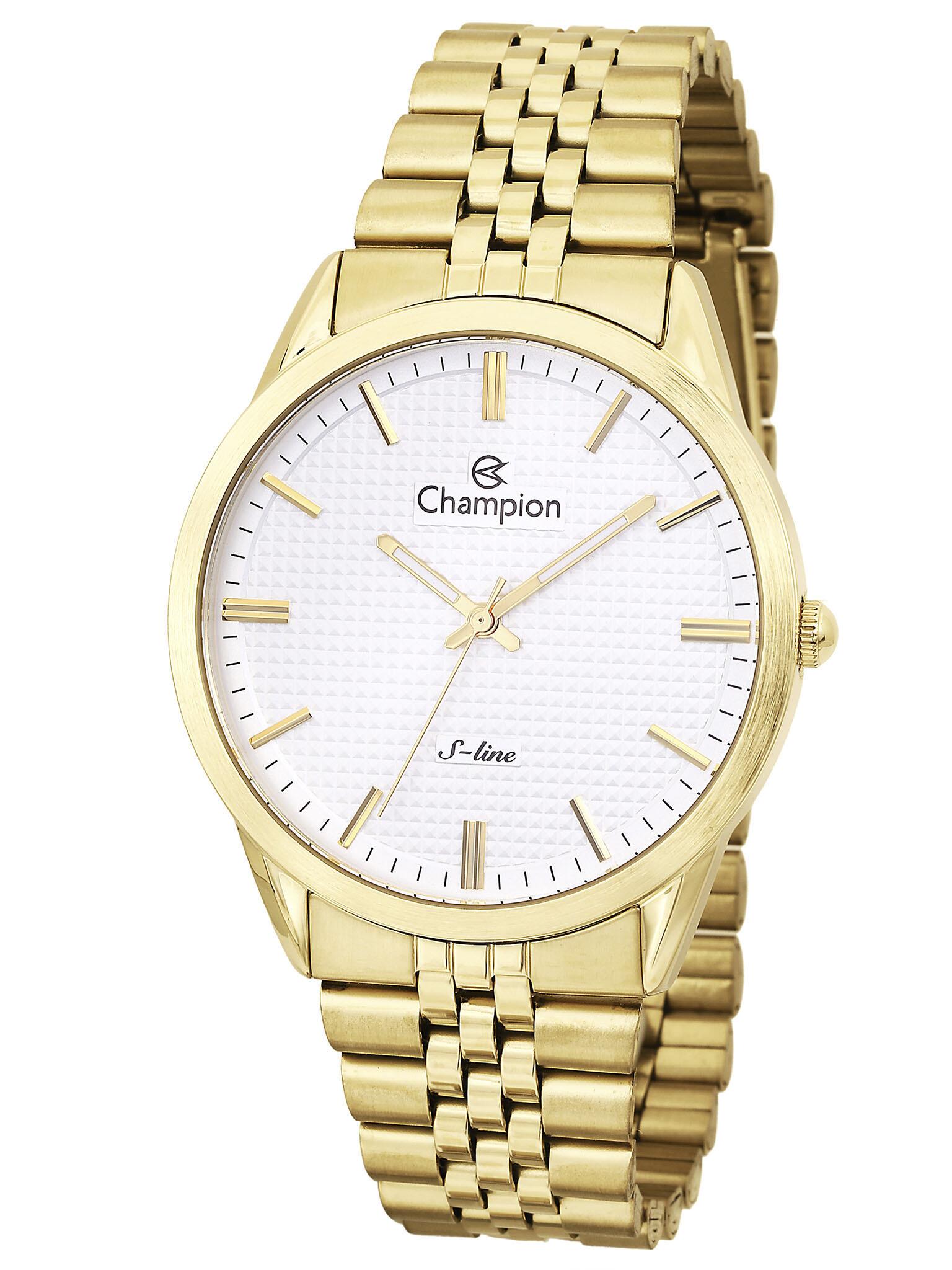 Relógio Champion Masculino Slim Dourado CN21149H