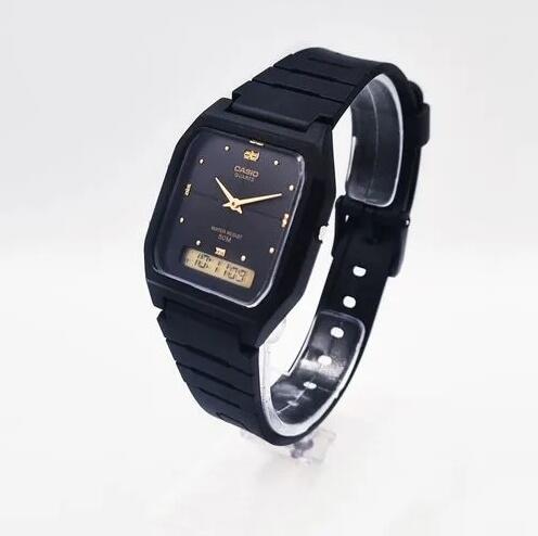 Relógio Casio Feminino Anadigi Preto - AW-48HE-1AVDF-SC