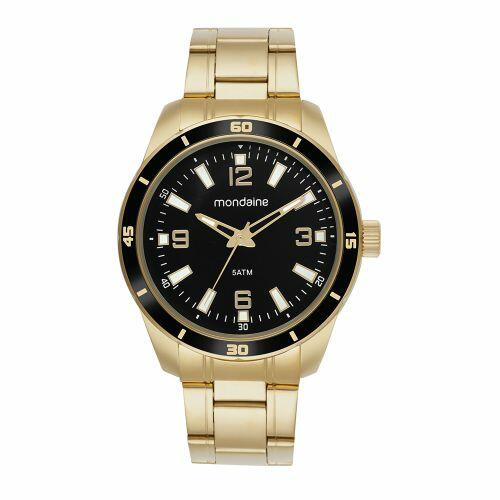 Relógio Mondaine Masculino Casual Dourado 99834GPMVDE4