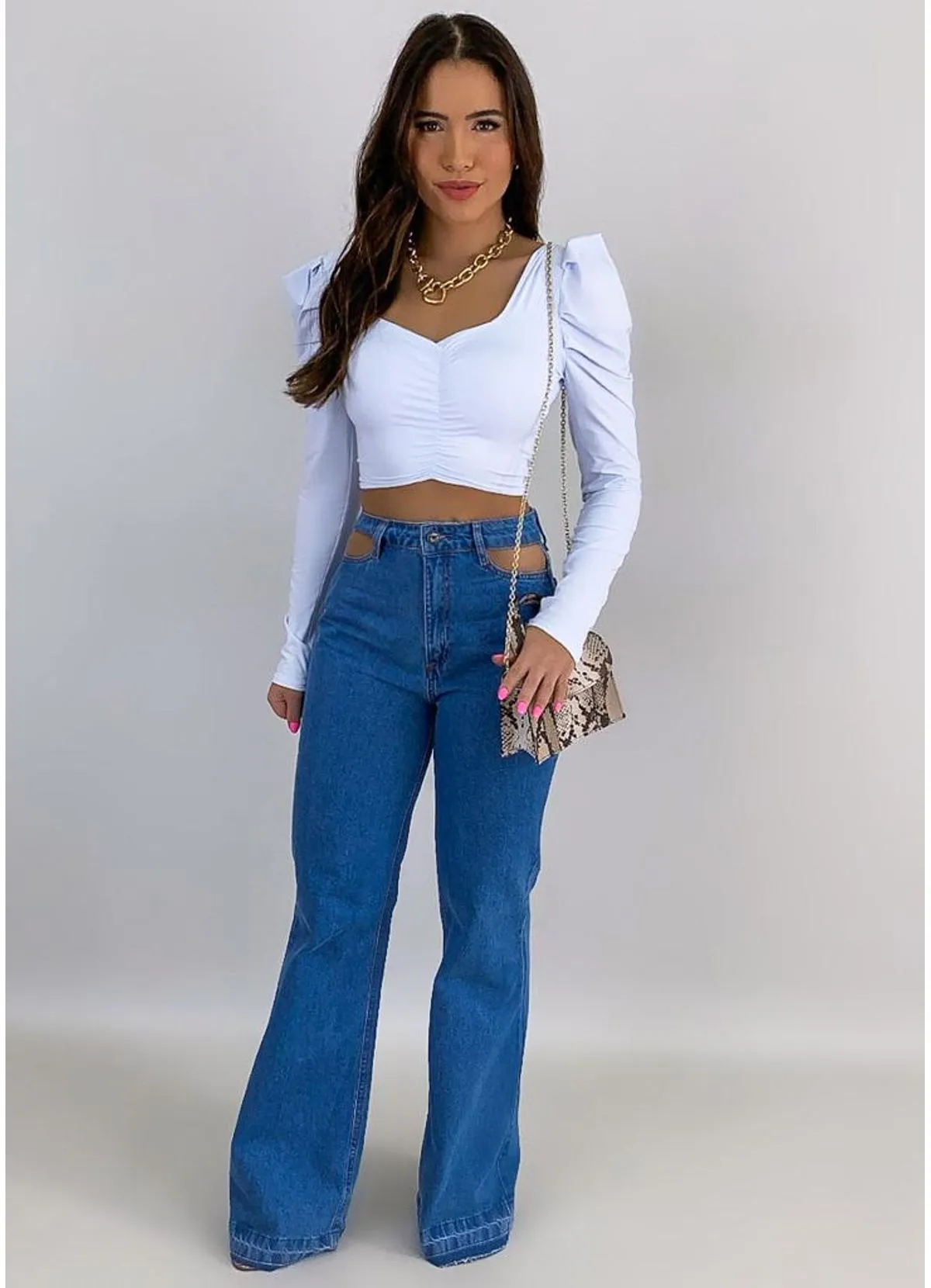 Calca Jeans Bolso Vazado Calça Jeans Feminina Bolso Vazado Na Extra