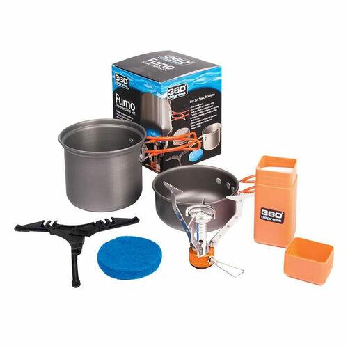 Kit de panelas e fogareiro Furno Stove and Pot Set - 360 Degrees