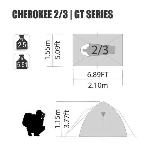 Barraca Cherokee GT 2/3 Pessoas - Nautika