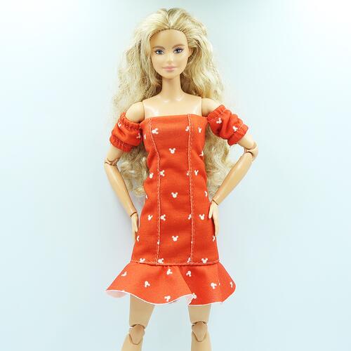 Conjunto Saia e Blusa kit Roupinha Look de Boneca Barbie Ciganinha