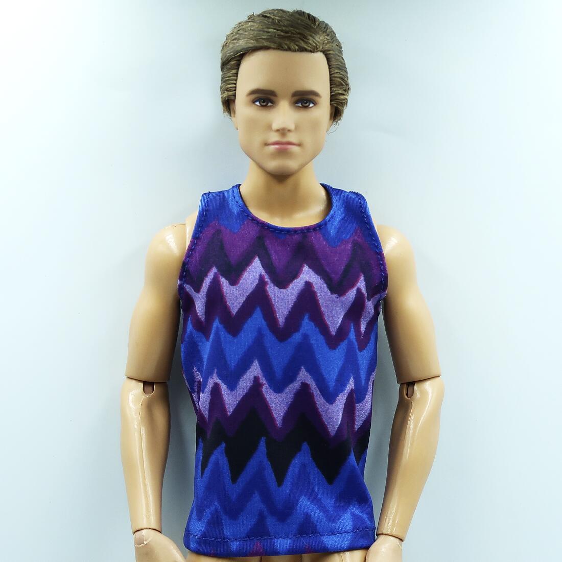 Comprar Regata Ken Estampa Zigzag Azul, Roxo e Preto - a partir de