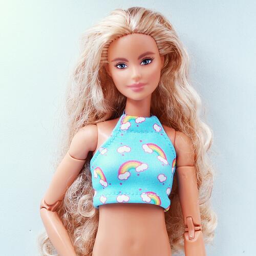 Barbie Roupas e Acessórios Vestido Moleton Verde Top e Saia