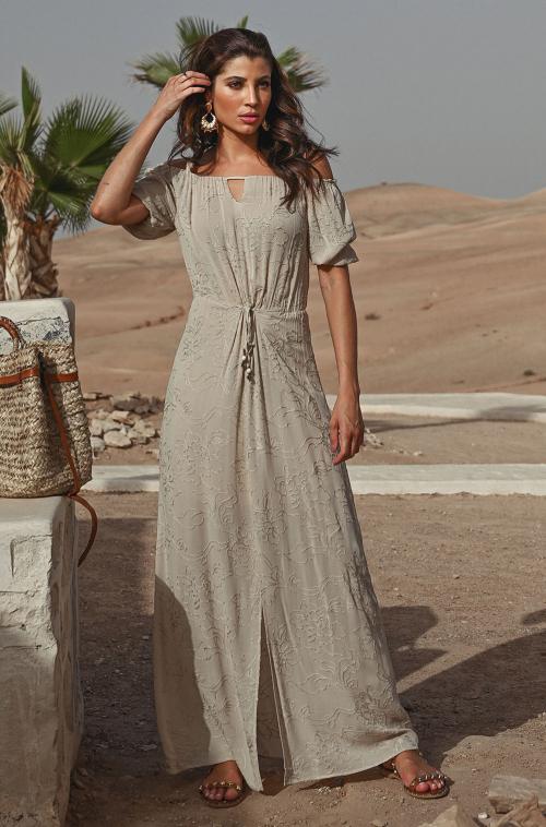 Estilo Boho Hippie Vestido Boho Longo Estilo Boho Chic Vestido